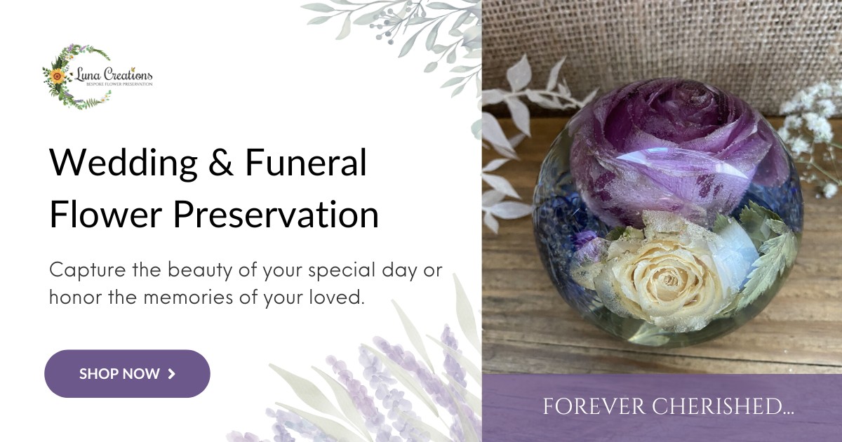 Wedding & Funeral Flower Preservation - Resin Keepsakes UK